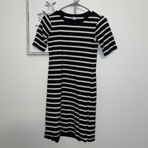 B&W striped dress